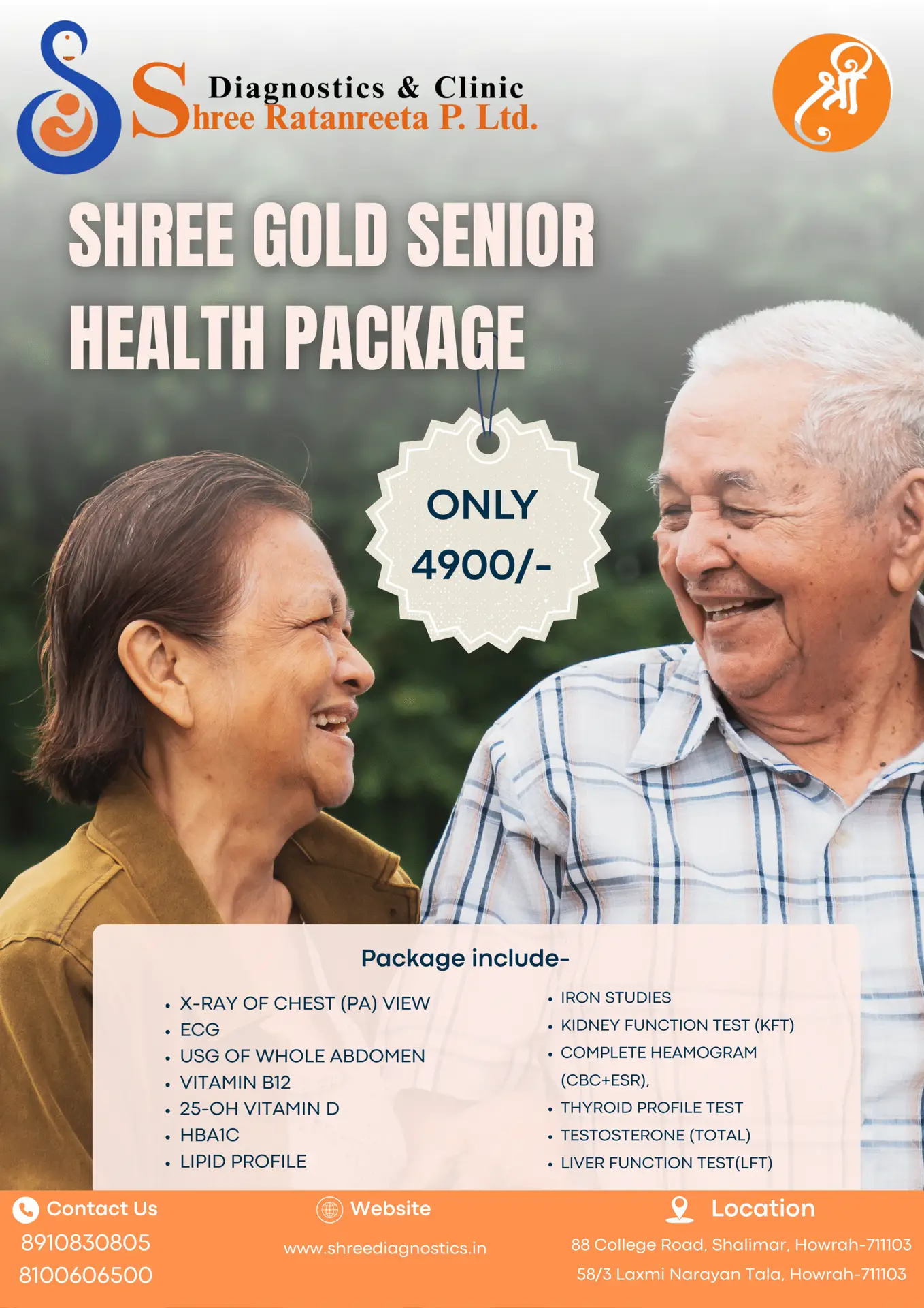 orange and white bold minimalist medical checkup package flyer (2)